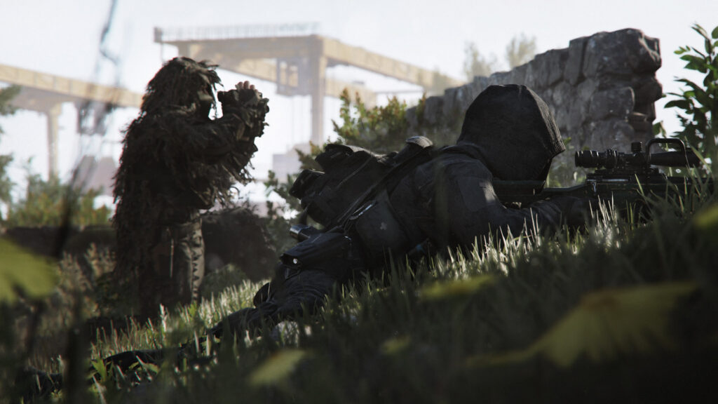 Soldiers take cover on the Cachette multiplayer map in Modern Warfare 4