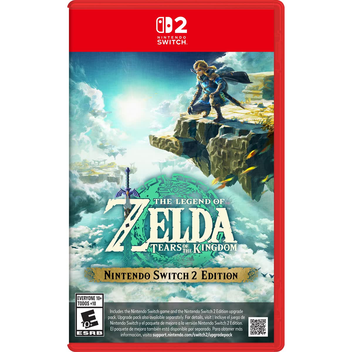 Retail packaging for Tears of the Kingdom Nintendo Switch 2 Edition.